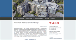 Desktop Screenshot of biology.mcgill.ca