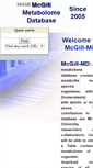 Mobile Screenshot of metabolomics.mcgill.ca