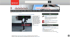 Desktop Screenshot of physics.mcgill.ca