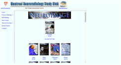 Desktop Screenshot of neurostudyclub.mcgill.ca