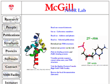 Tablet Screenshot of mcgnmr.mcgill.ca