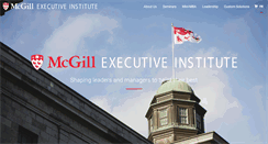 Desktop Screenshot of executive.mcgill.ca