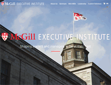 Tablet Screenshot of executive.mcgill.ca