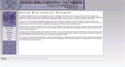 Desktop Screenshot of designbibliography.mcgill.ca