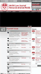 Mobile Screenshot of lawjournal.mcgill.ca