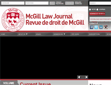 Tablet Screenshot of lawjournal.mcgill.ca