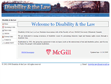 Tablet Screenshot of disability-law.mcgill.ca