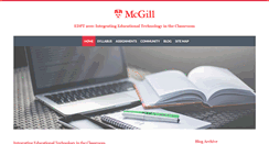 Desktop Screenshot of edpt200.mcgill.ca