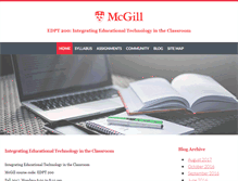 Tablet Screenshot of edpt200.mcgill.ca