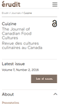 Mobile Screenshot of cuizine.mcgill.ca
