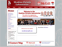 Tablet Screenshot of meakins.mcgill.ca