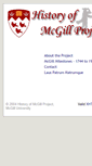 Mobile Screenshot of historyofmcgillproject.mcgill.ca