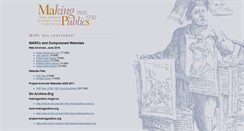 Desktop Screenshot of makingpublics.mcgill.ca