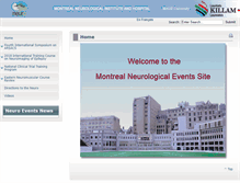 Tablet Screenshot of neuroevents.mcgill.ca