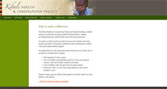 Desktop Screenshot of kibale-health-conservation.mcgill.ca