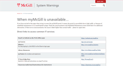 Desktop Screenshot of mymcgill.mcgill.ca
