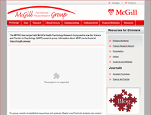 Tablet Screenshot of mpprg.mcgill.ca