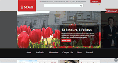 Desktop Screenshot of mcgill.ca