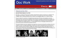 Desktop Screenshot of doc-work.mcgill.ca