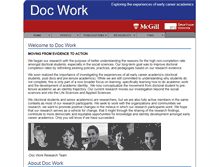 Tablet Screenshot of doc-work.mcgill.ca